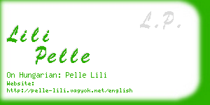 lili pelle business card